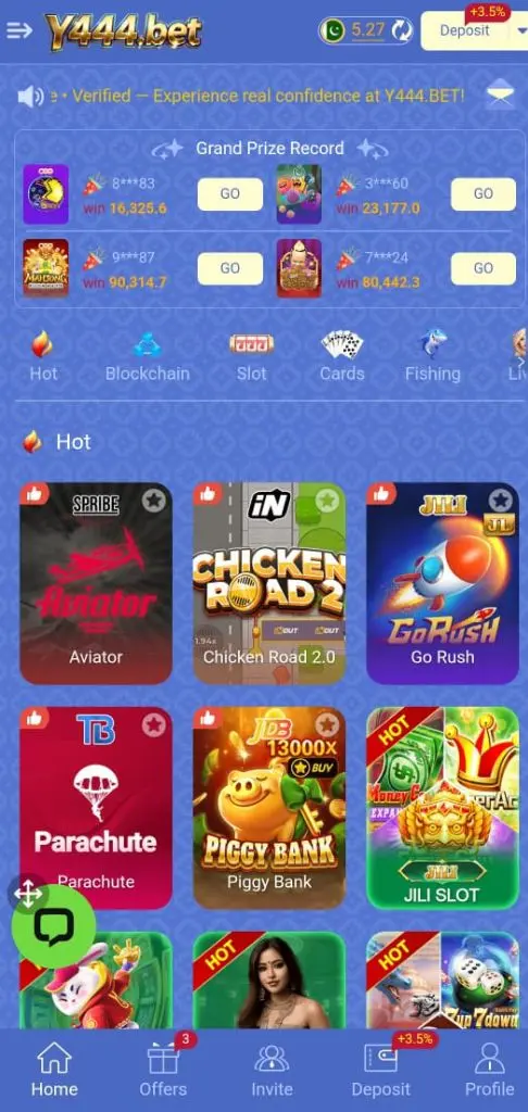  Y444.bet Game interence screenshot