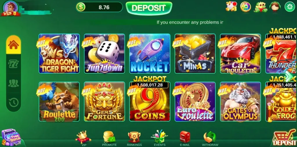 Beginner-friendly 3PattiGold Game interface on Android device.