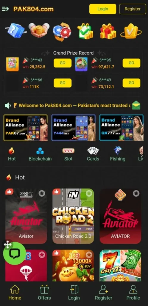 PAK804 Game interface screenshot image