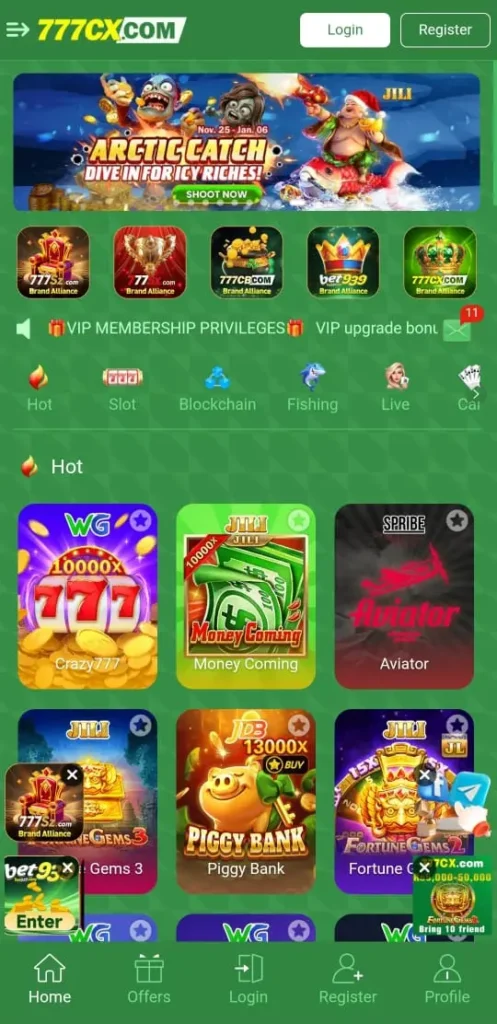 777CX Game interface screenshot image