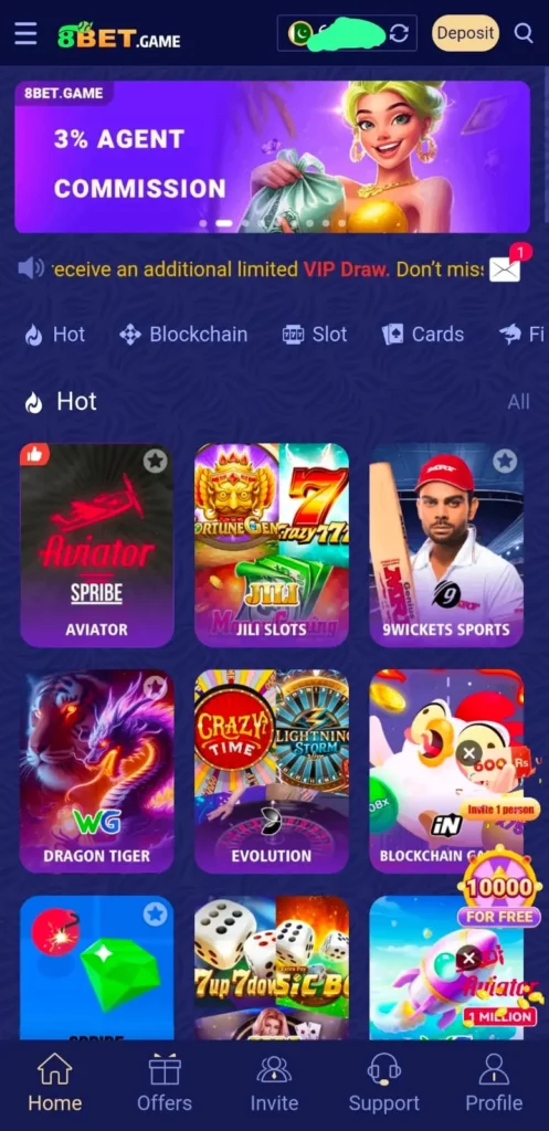 8BET Game interface screenshot image