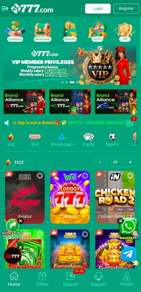 ZT777 Game interface screenshot image