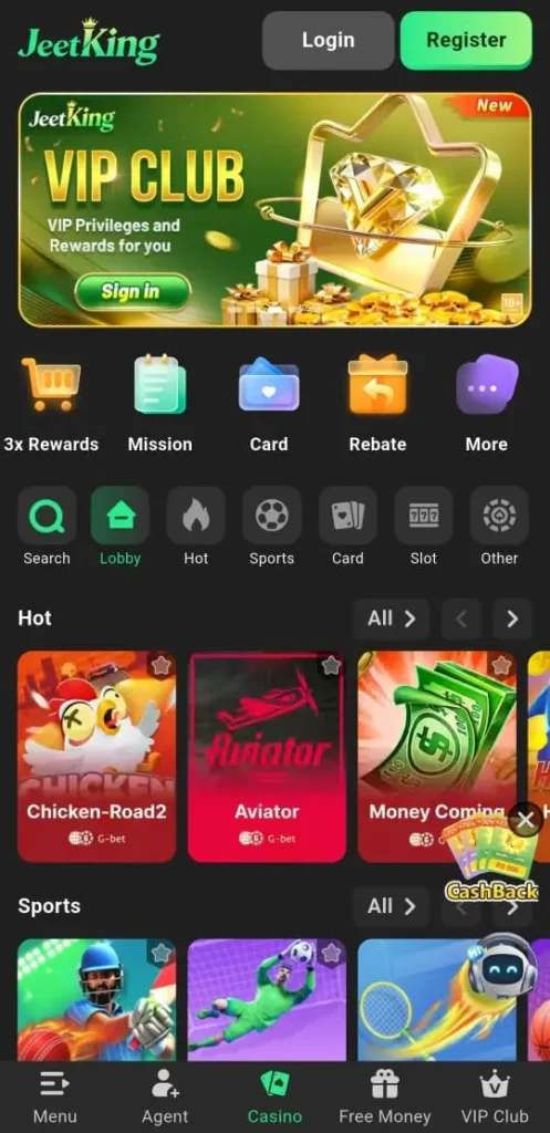JeetKing Game APK 2025 – Play real cash games, earn daily bonuses, and secure withdrawals in Pakistan